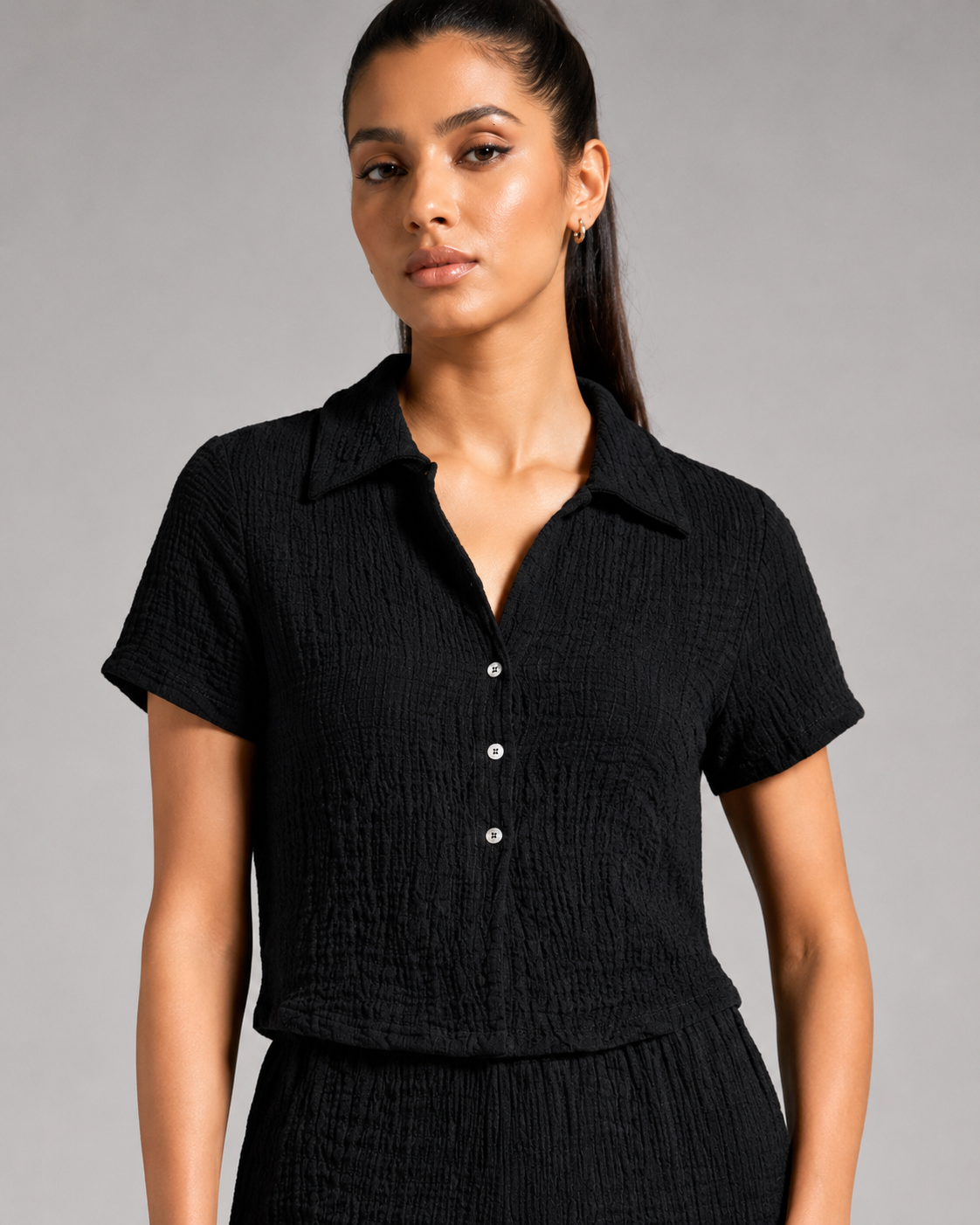 Camicia Bowling Muà|Colore:Nero