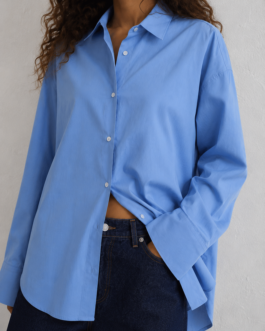 Camicia oversize |Colore:Celeste