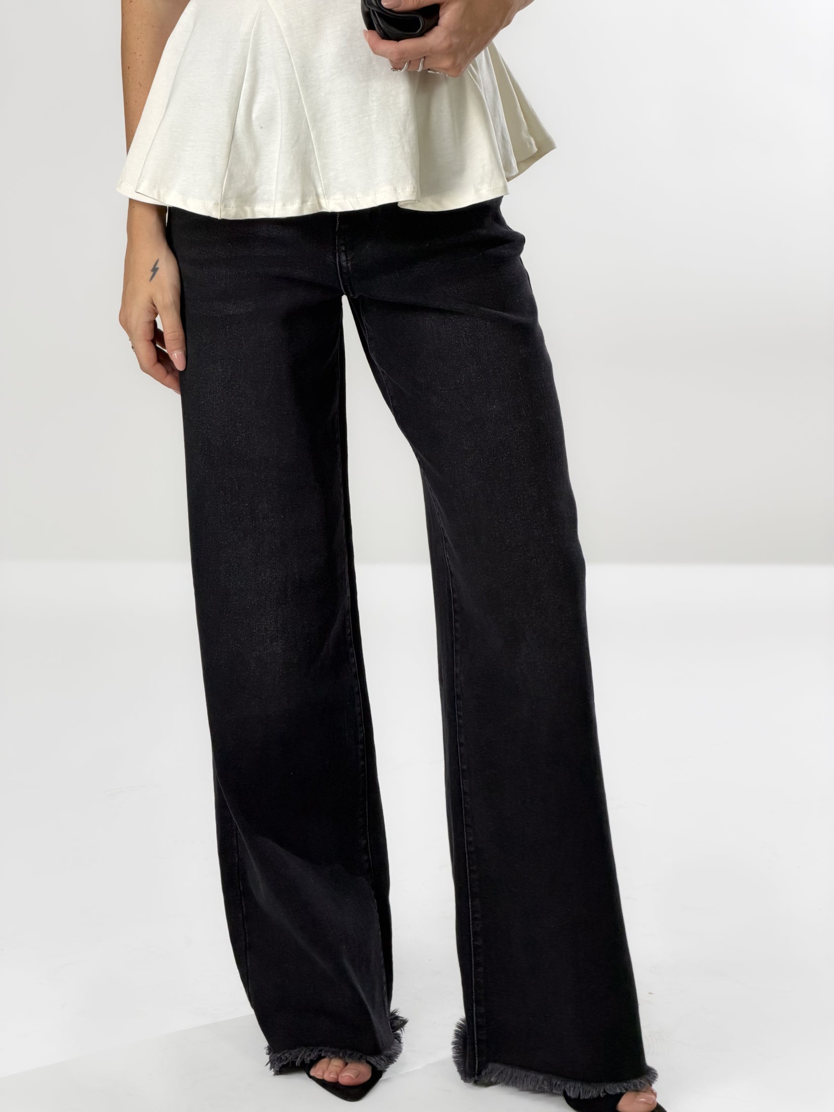 Jeans straight |Colore:Nero