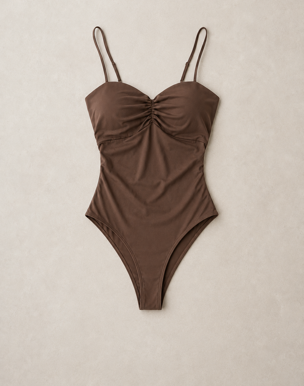 Body bustier con arricciatura|Colore:Caffe