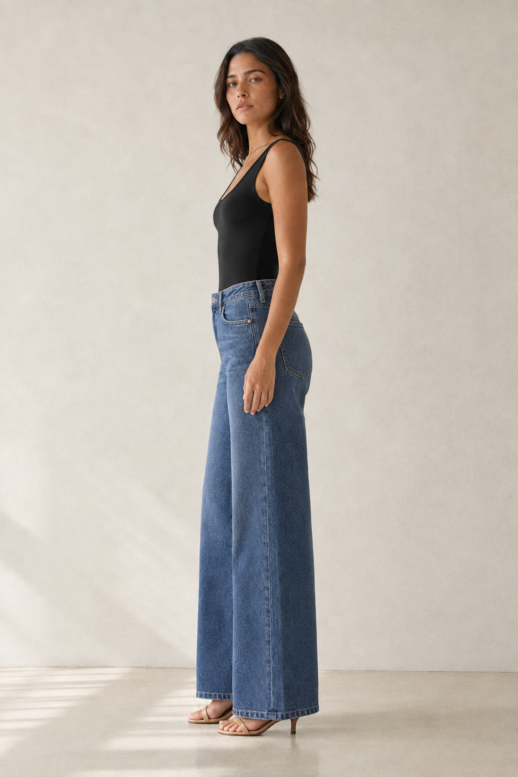 Body Skin bretelle larghe|Colore:Nero