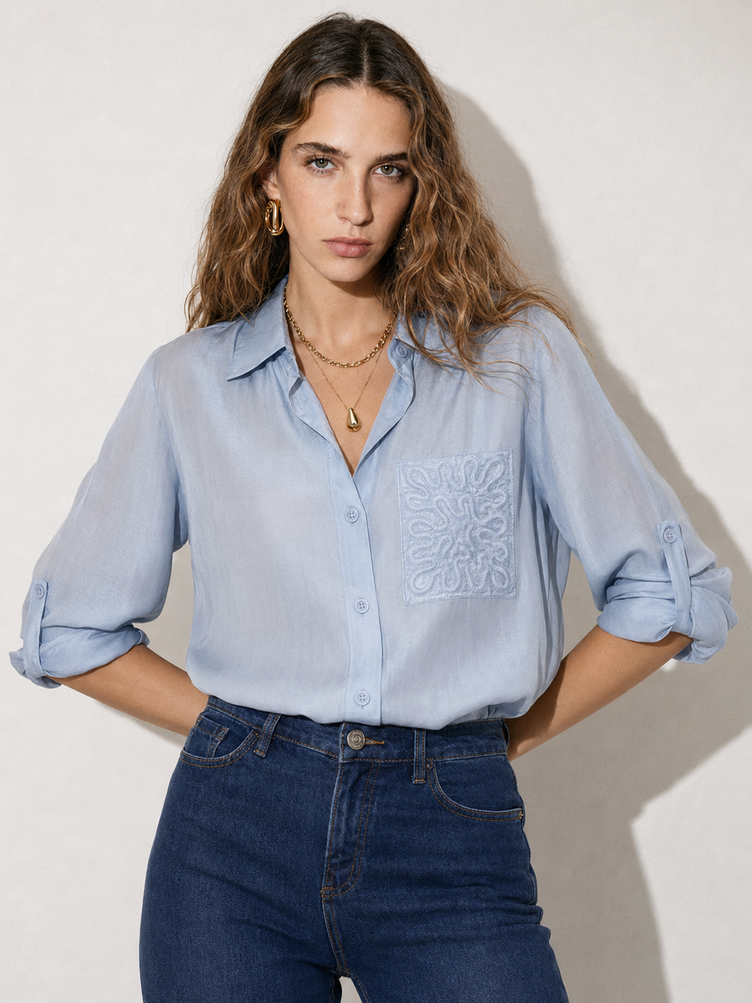 Camicia Saint-Tropez|Colore:Azzurro