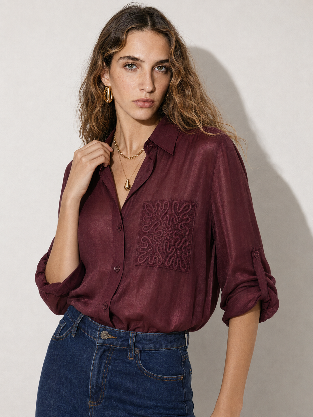 Camicia Saint-Tropez|Colore:Bordeaux
