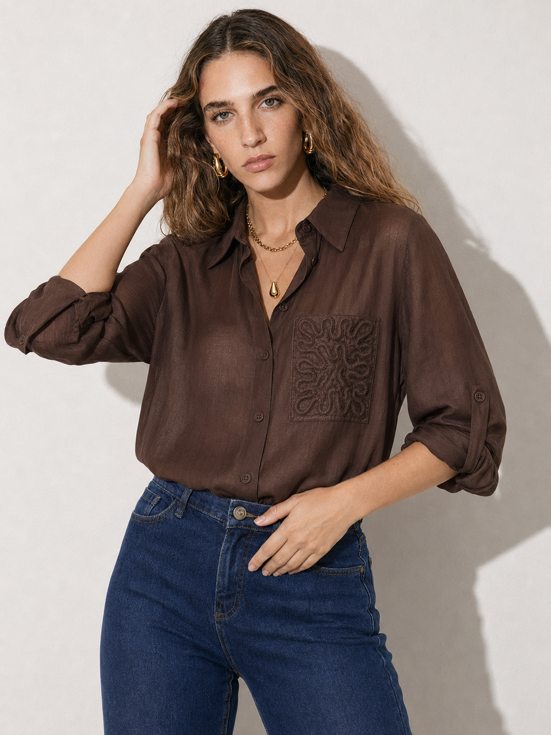 Camicia Saint-Tropez|Colore:Moro