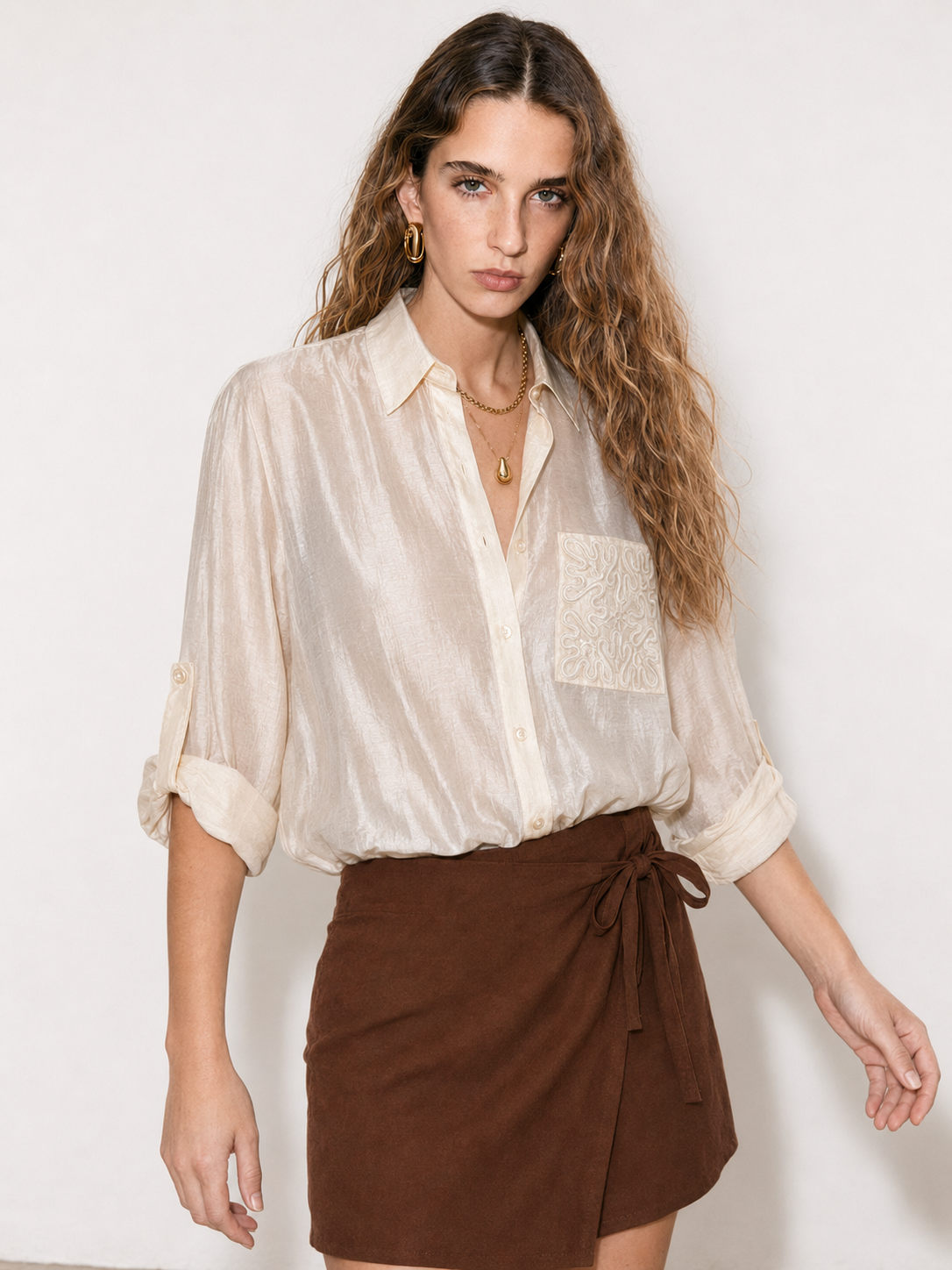 Camicia Saint-Tropez|Colore:Beige