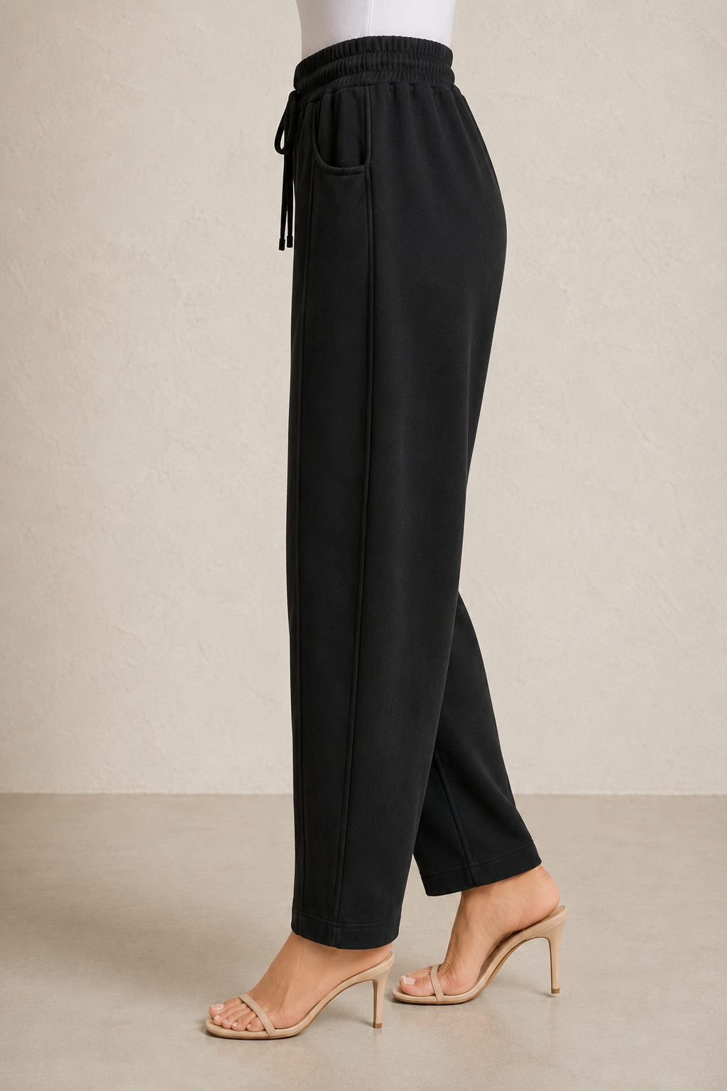 Pantalone wide leg Paris|Colore:Nero