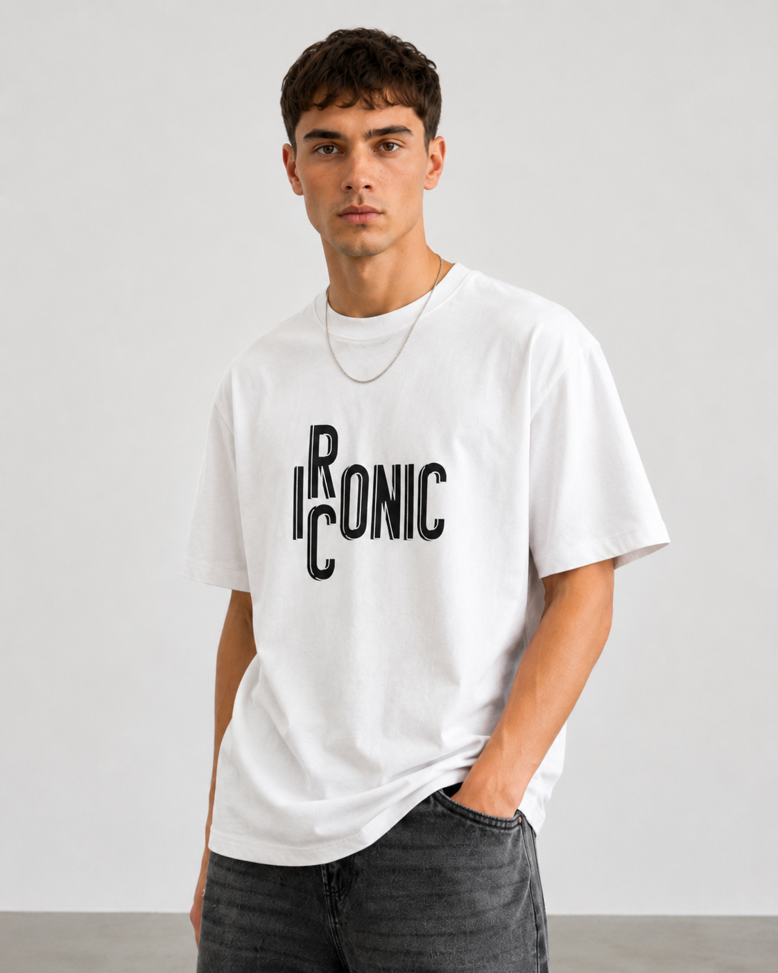 T-shirt  Kenniston Loose fit|Colore:Bianco