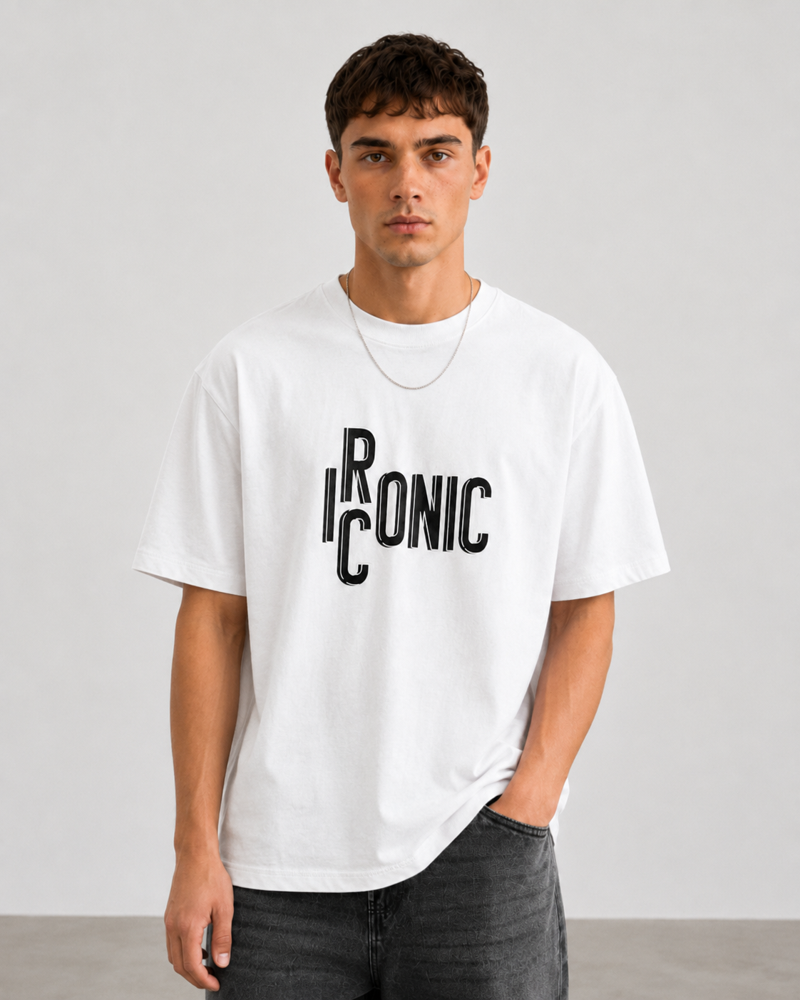 T-shirt  Kenniston Loose fit|Colore:Bianco