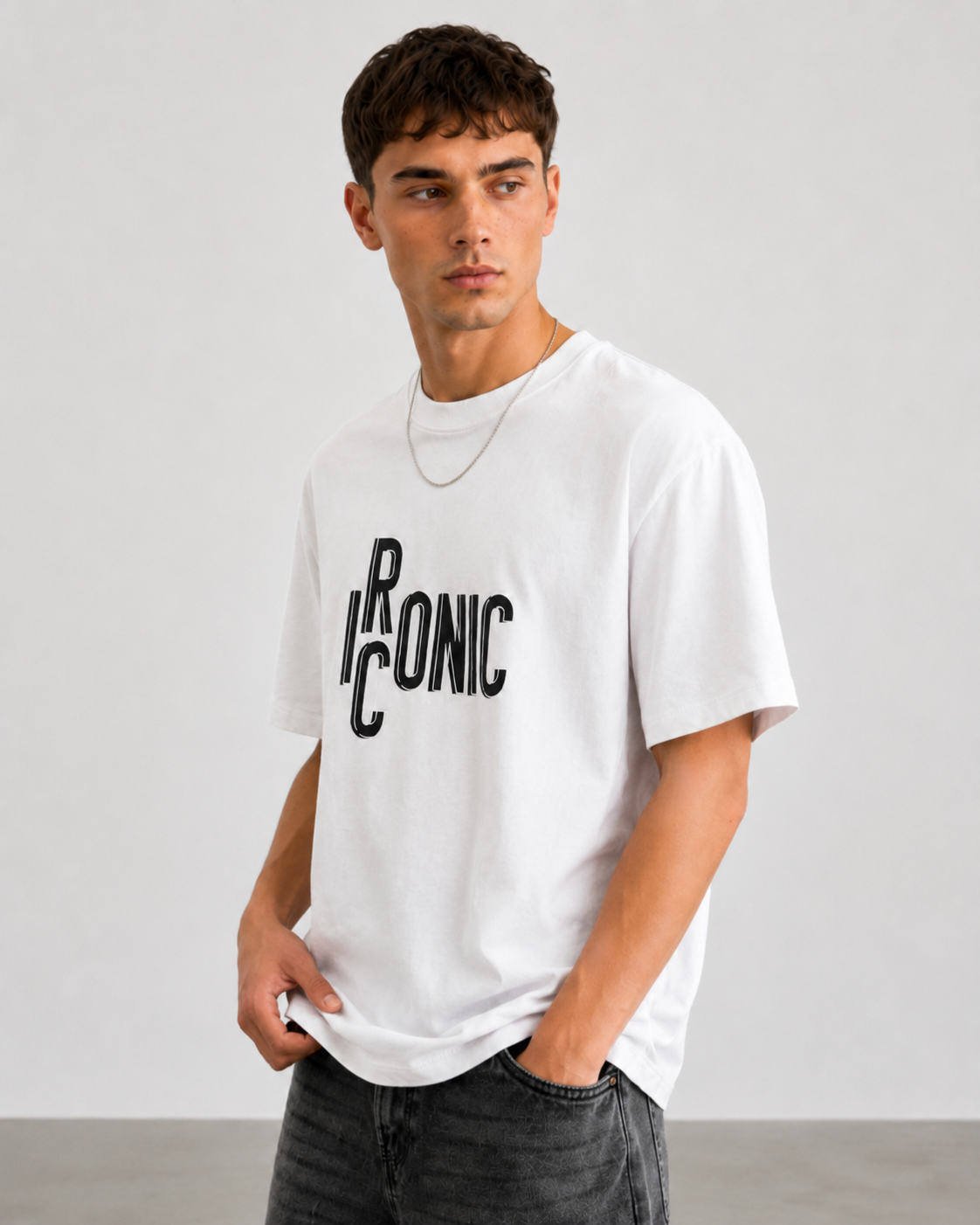T-shirt  Kenniston Loose fit|Colore:Bianco