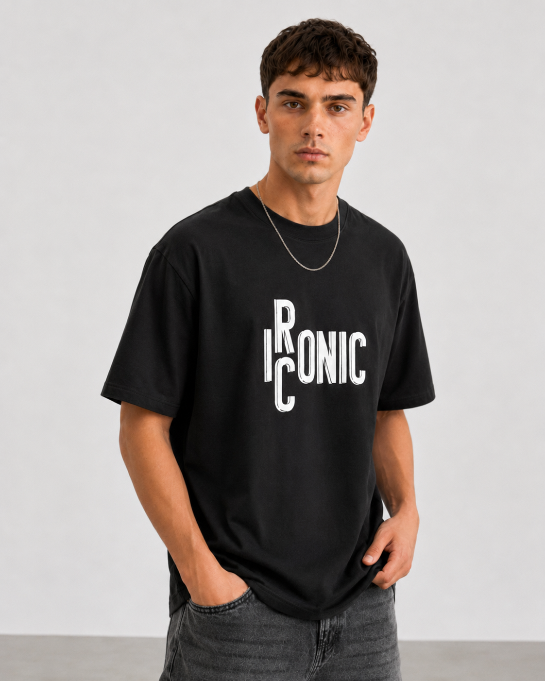 T-shirt  Kenniston Loose fit|Colore:Nero