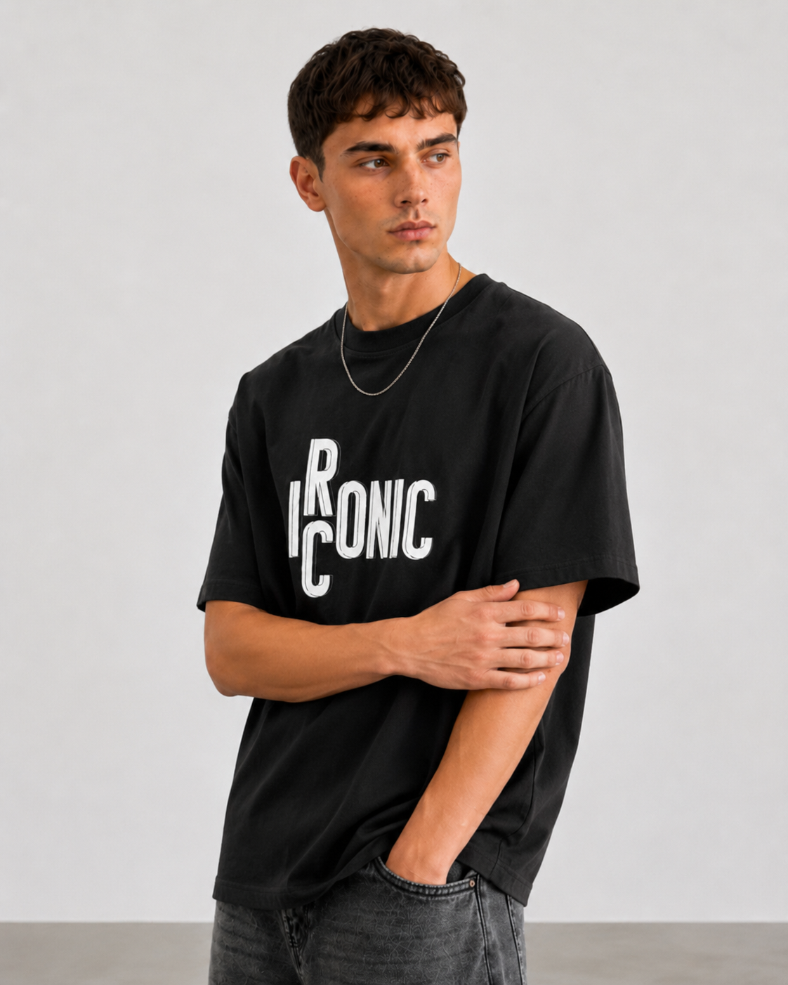 T-shirt  Kenniston Loose fit|Colore:Nero