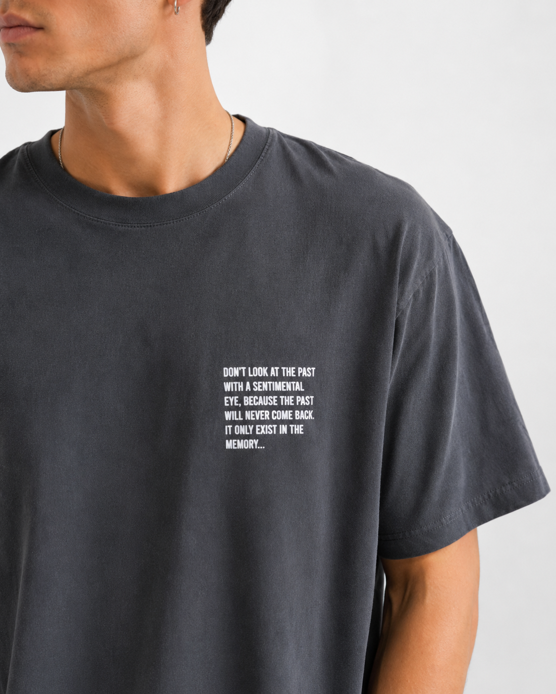 T-Shirt Manchester loose fit|Colore:Lead