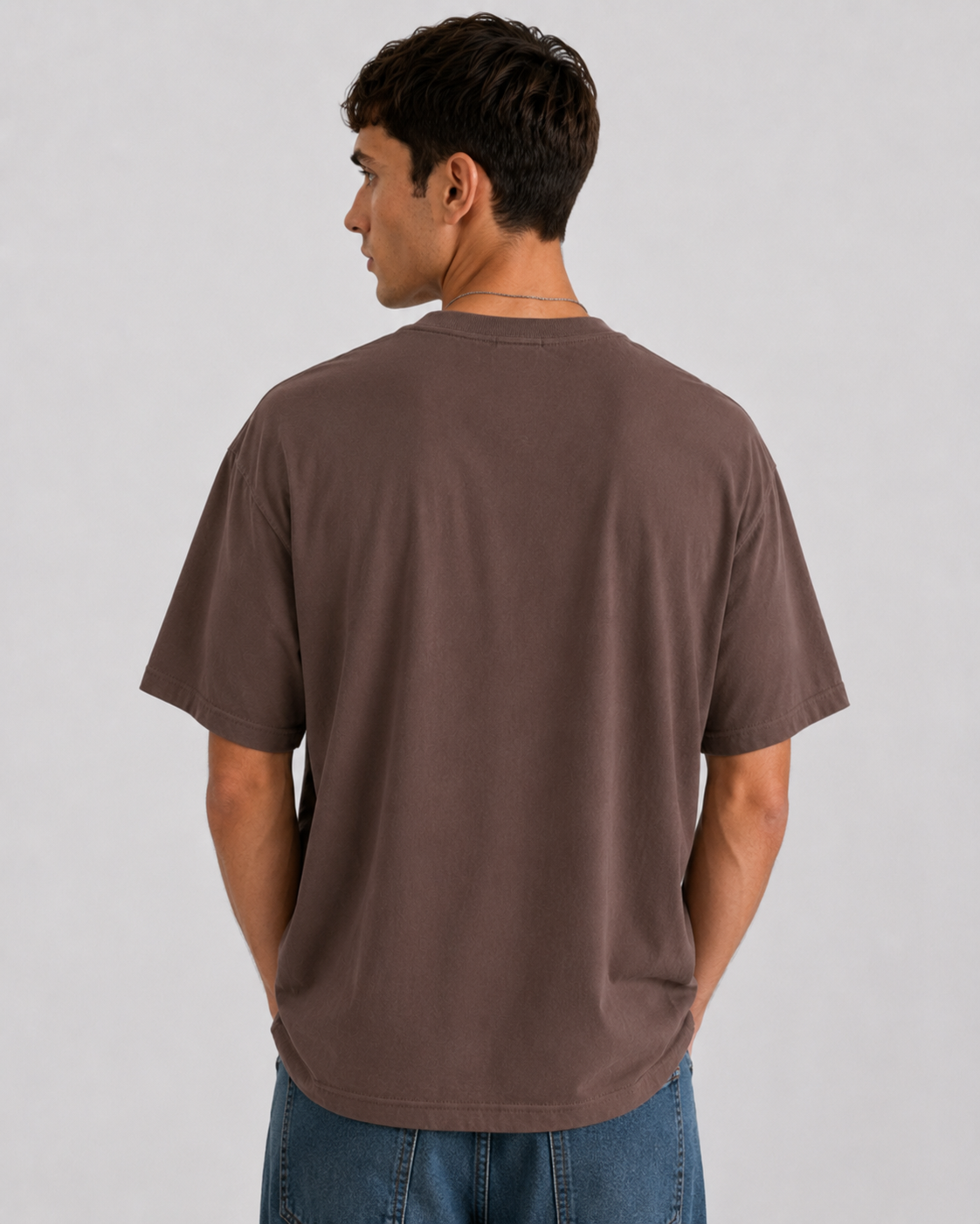 T-Shirt  Liverpool "you are enough" Loose Fit|Colore:Cioccolato