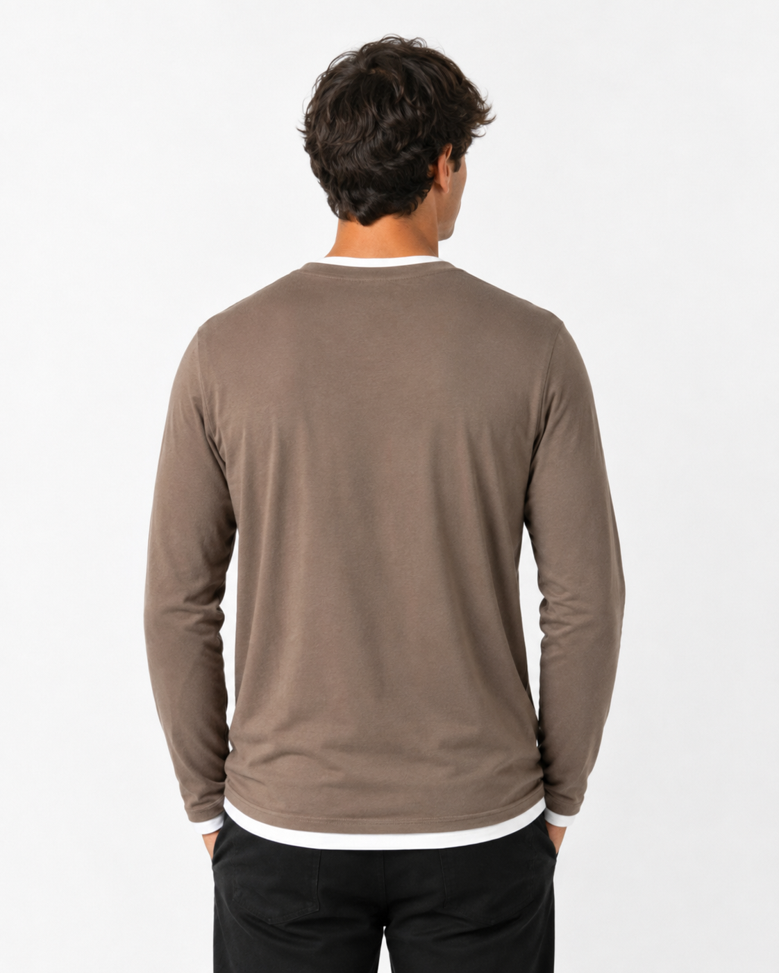 T-shirt  York maniche lunghe|Colore:Fango