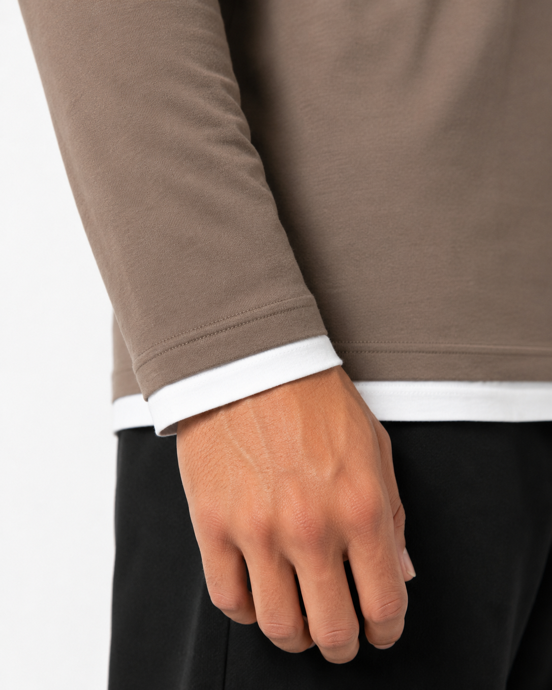 T-shirt  York maniche lunghe|Colore:Fango