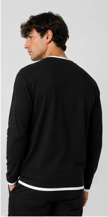 T-shirt  York maniche lunghe|Colore:Nero