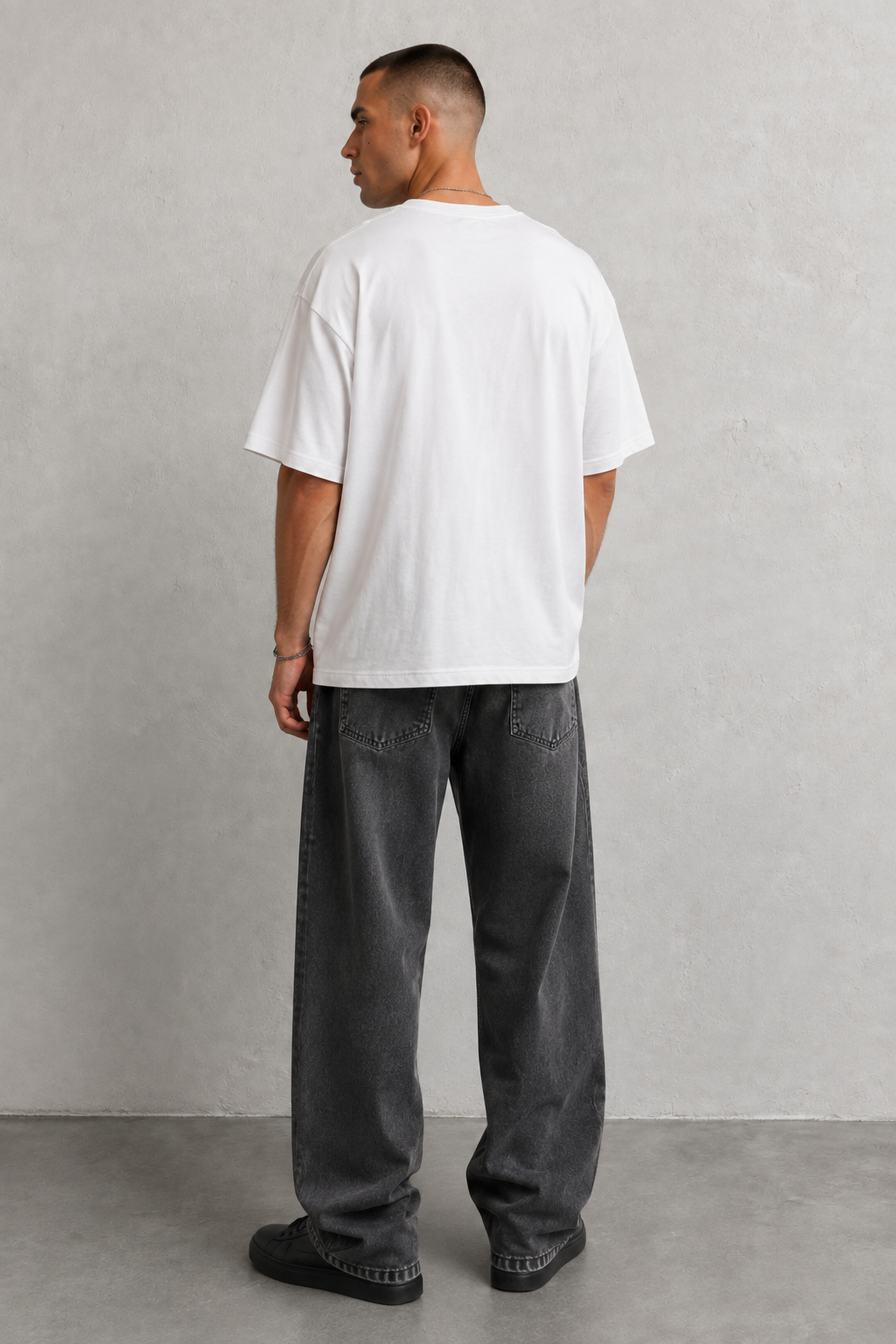 T-shirt Oversize degradé |Colore:Bianco