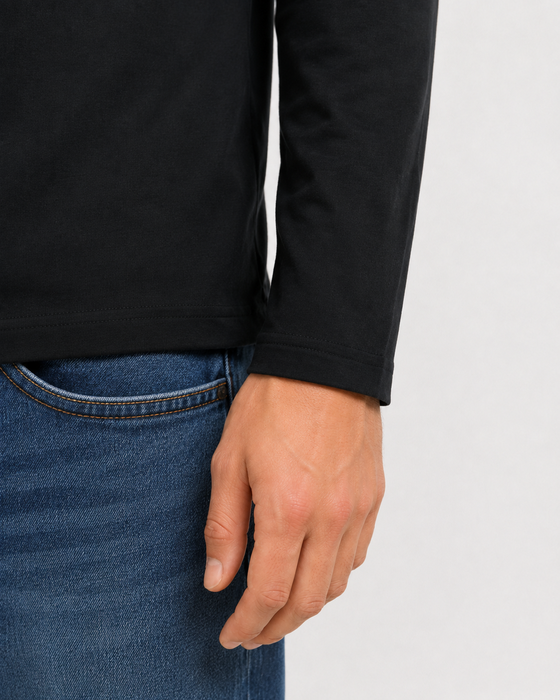 Maglia manica lunga regular fit|Colore:Nero