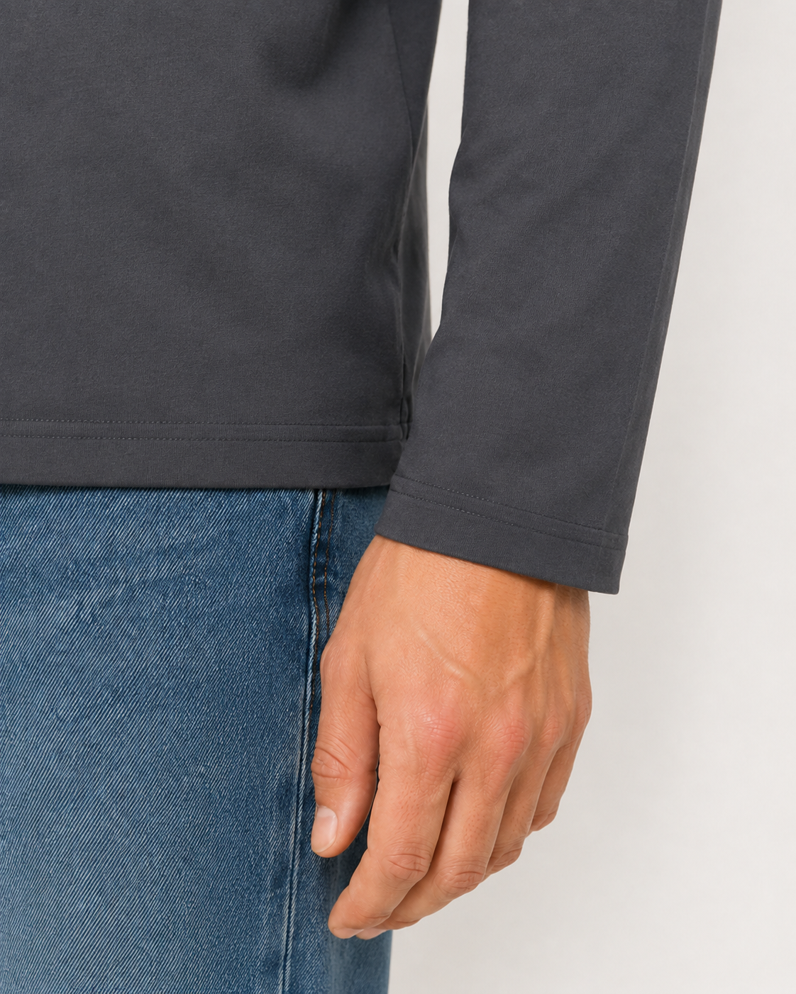 Maglia manica lunga regular fit|Colore:Lead