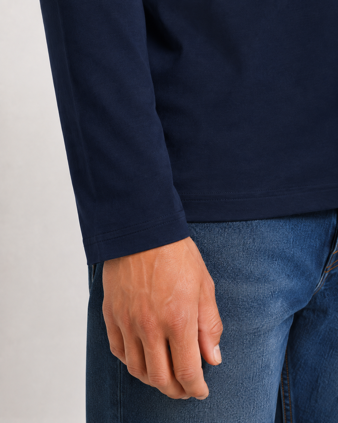 Maglia manica lunga regular fit|Colore:Blu navy