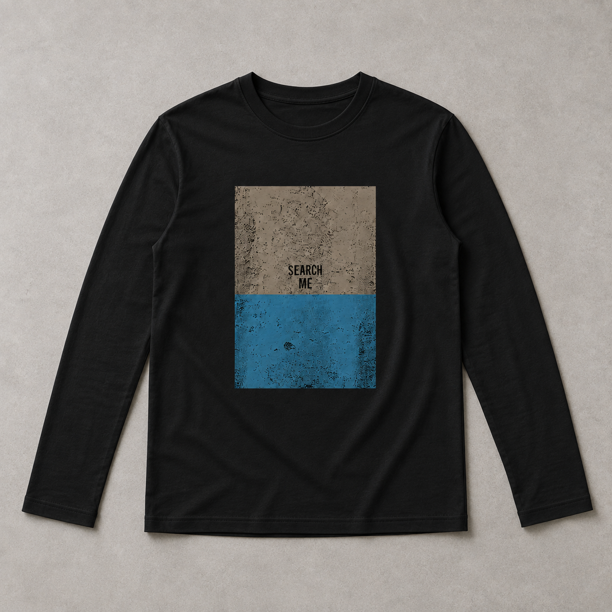 T-shirt  manica lunga SEARCH ME|Colore:Nero