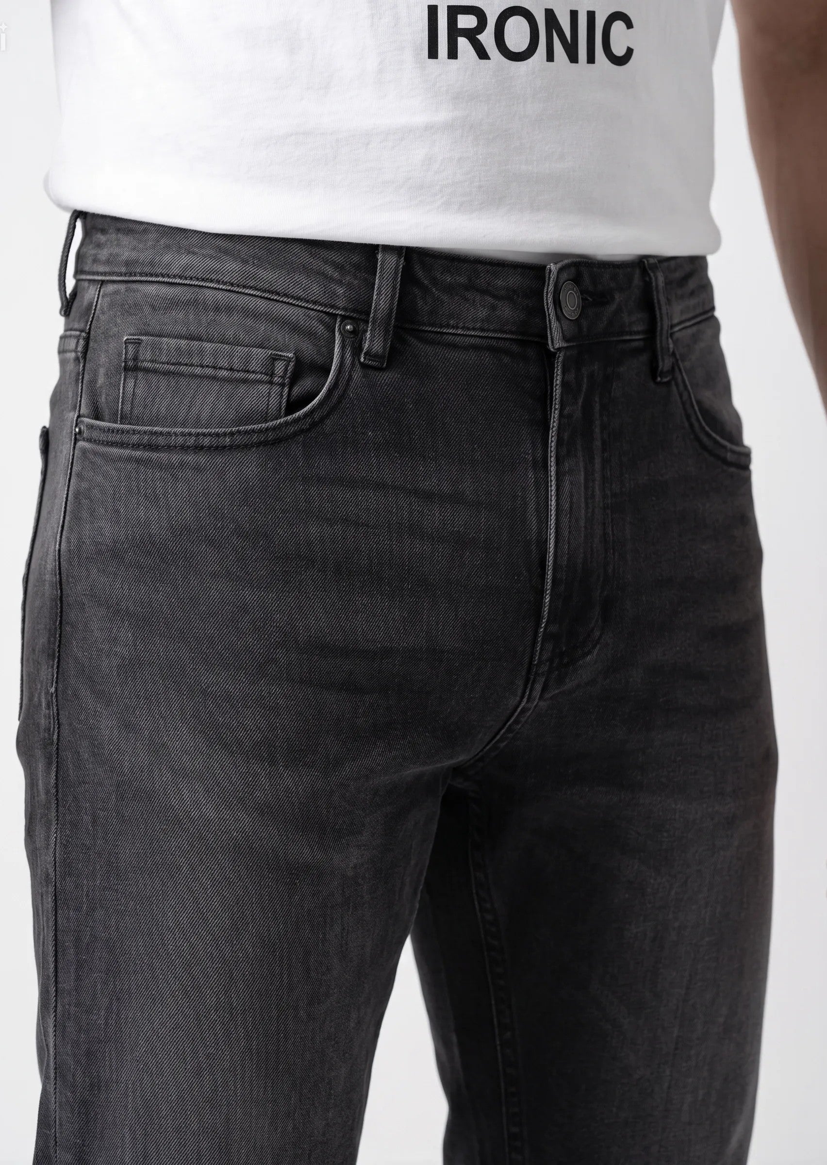 Jeans regular fit grigio antracite|Colore:Black