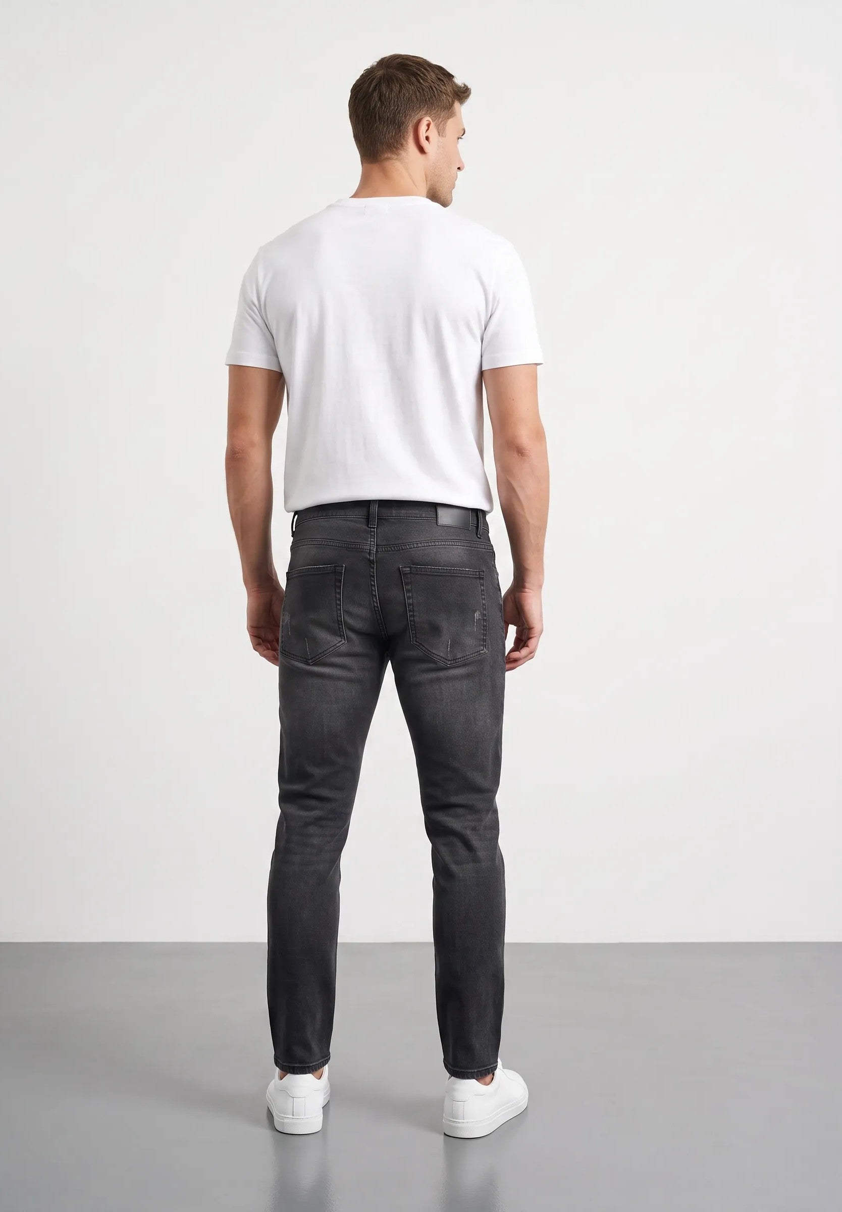 Jeans regular fit grigio antracite|Colore:Black