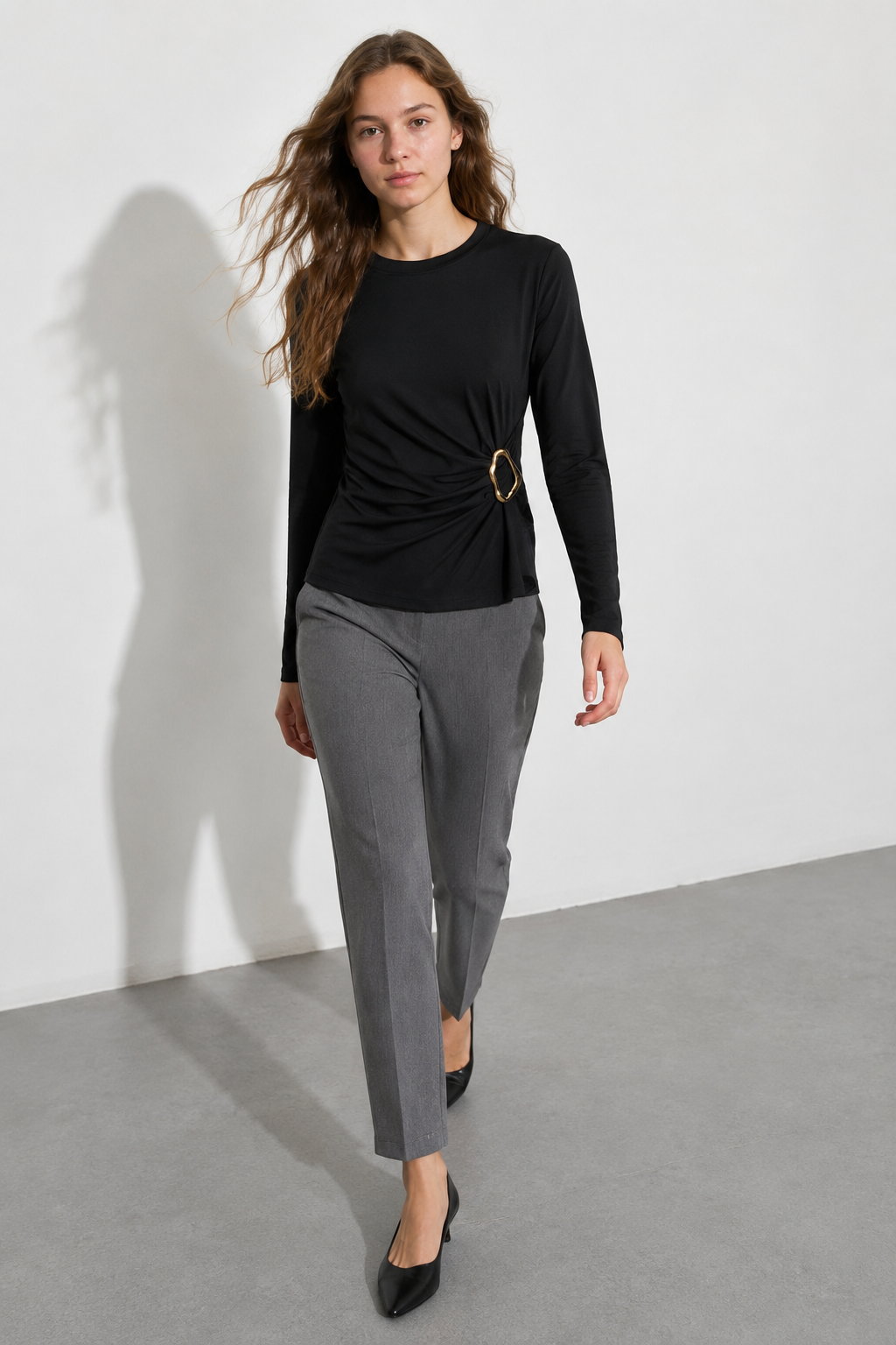 Maglia Noemi con accessorio|Colore:Nero