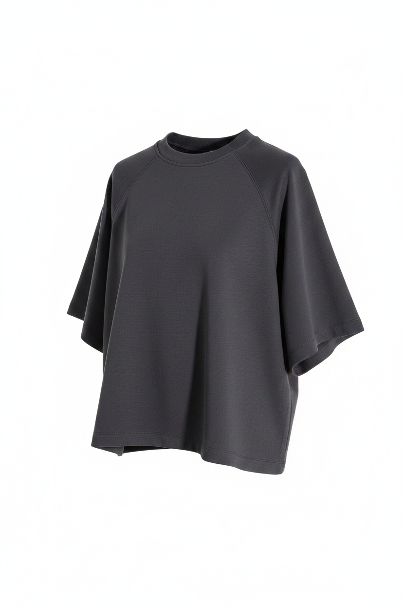 Maglia oversize a maniche 3/4|Colore:Antracite