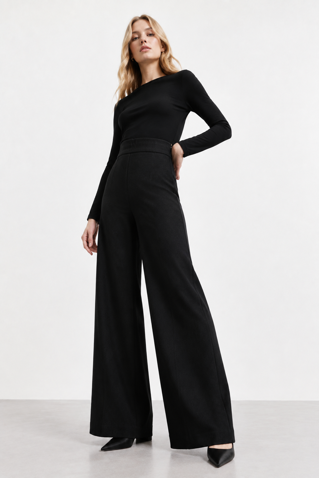 Pantalone palazzo Dea|Colore:Nero