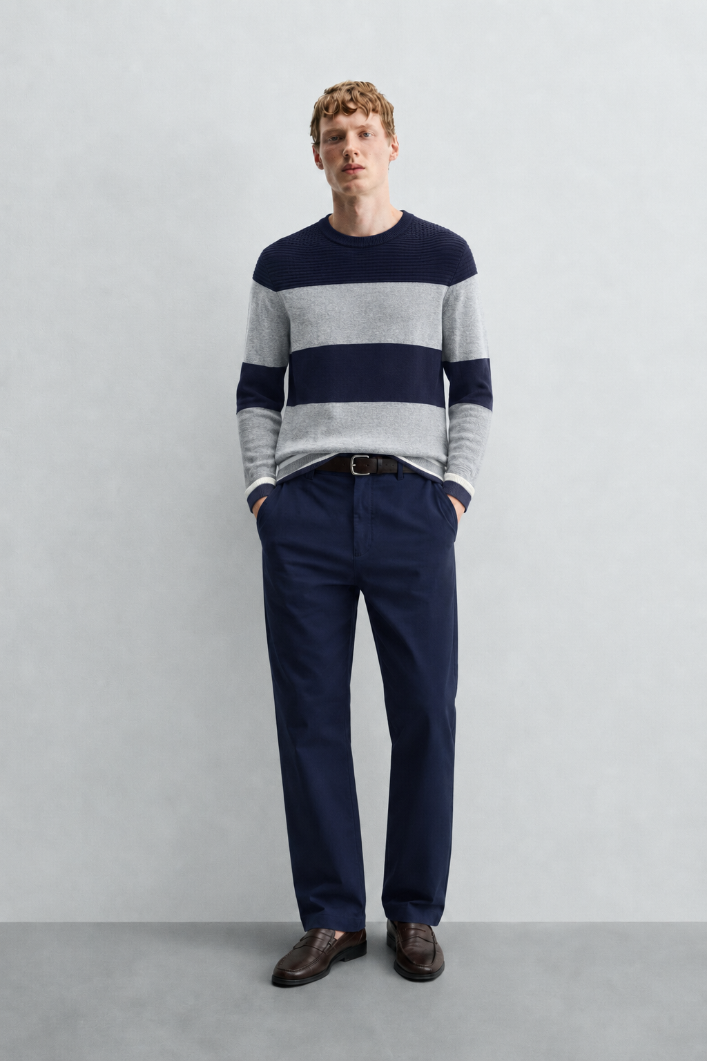 Pantalone Chino London|Colore:Blu