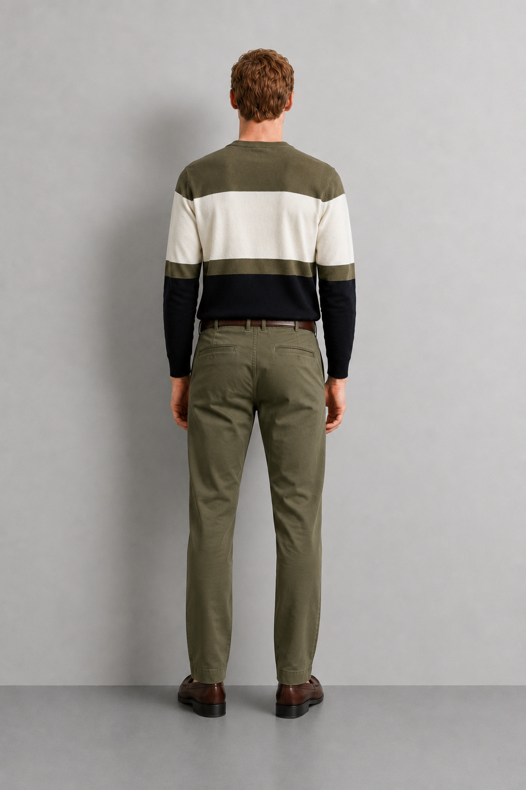 Pantaloni chino slim fit |Colore:Verde militare
