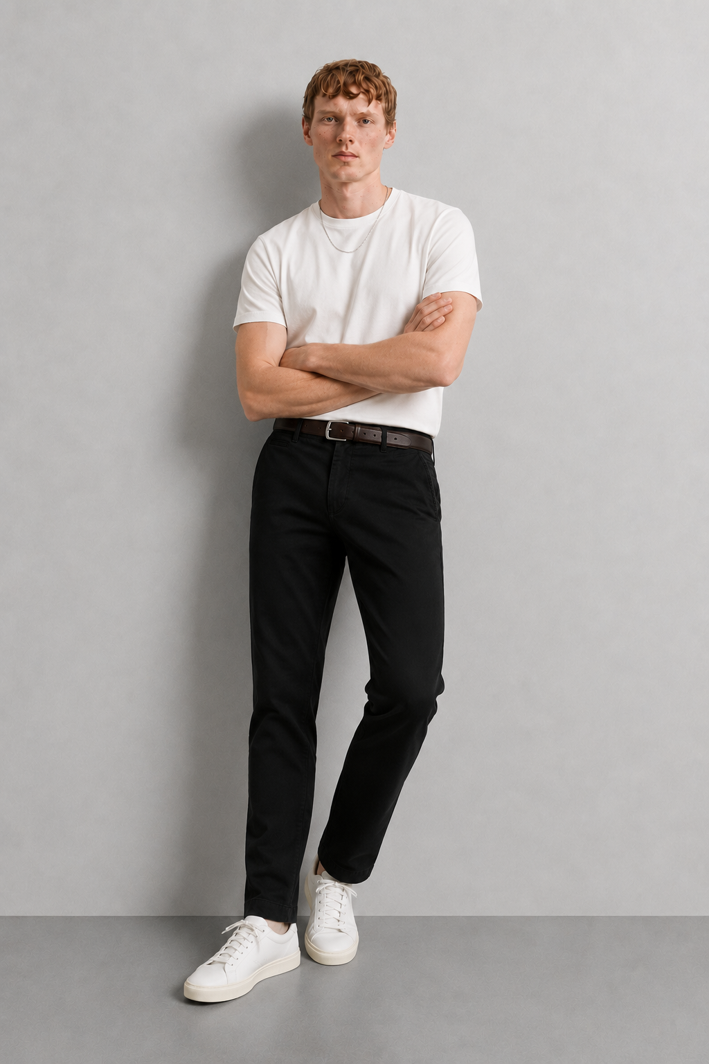 Pantaloni chino slim fit |Colore:Nero