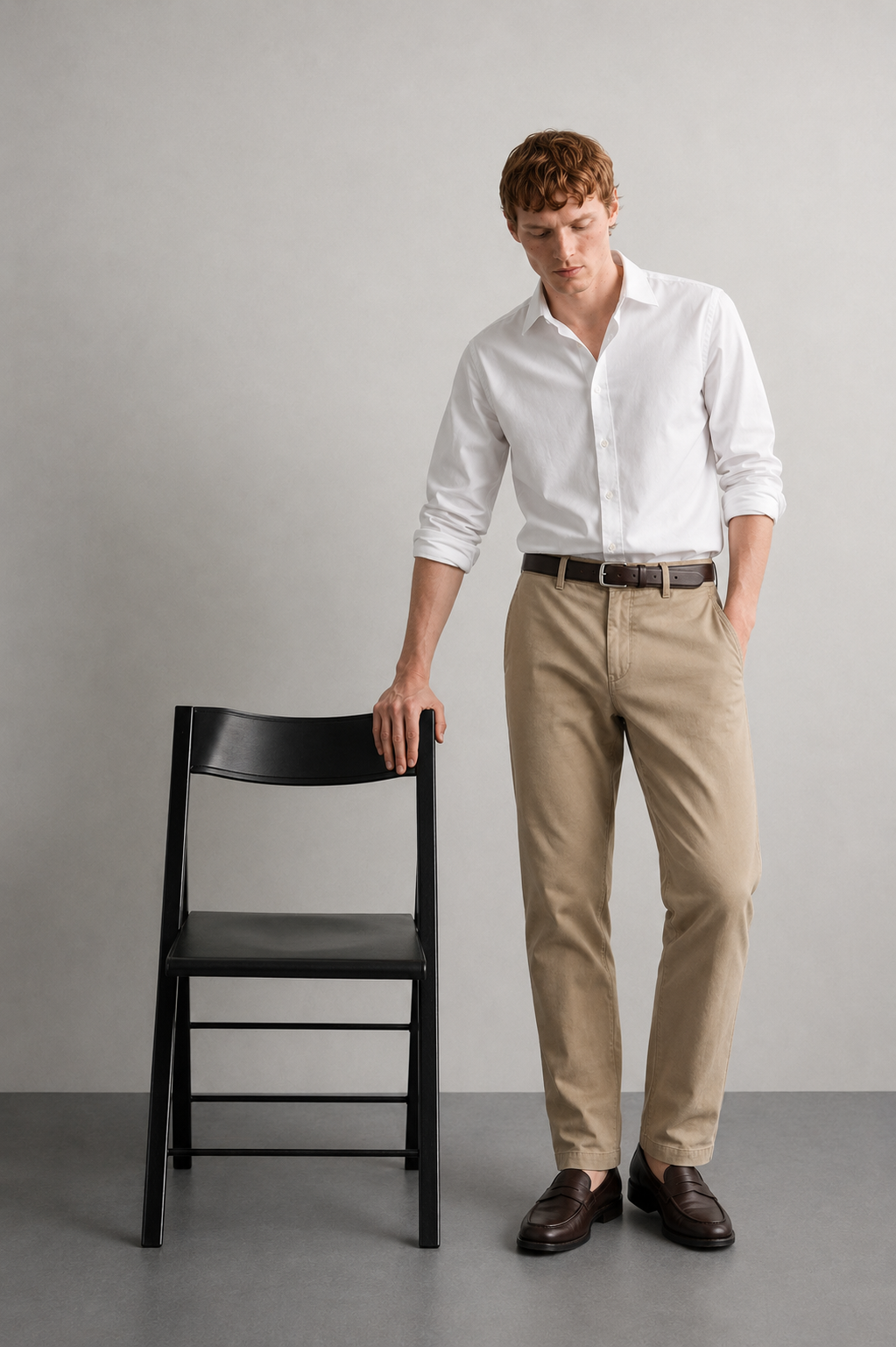 Pantaloni chino slim fit |Colore:Biscotto