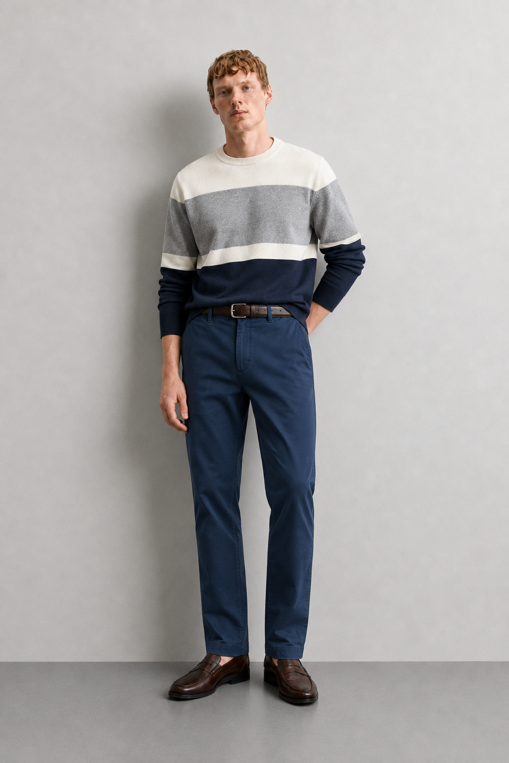 Pantaloni chino slim fit |Colore:Blu