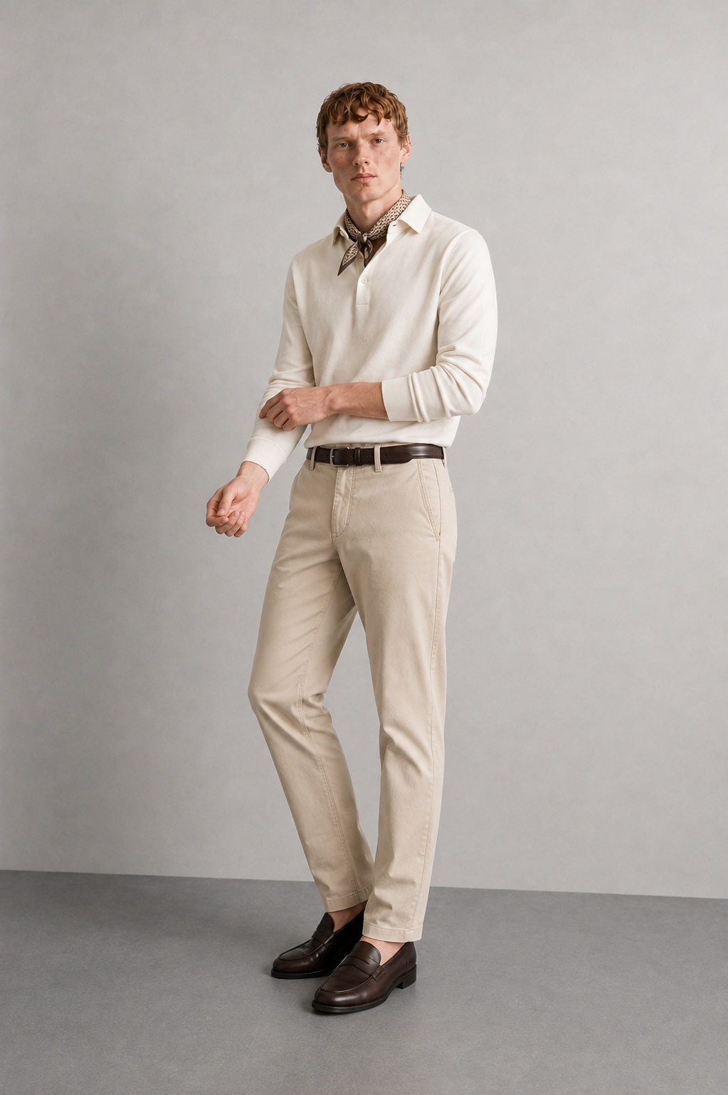 Pantaloni chino slim fit |Colore:Beige