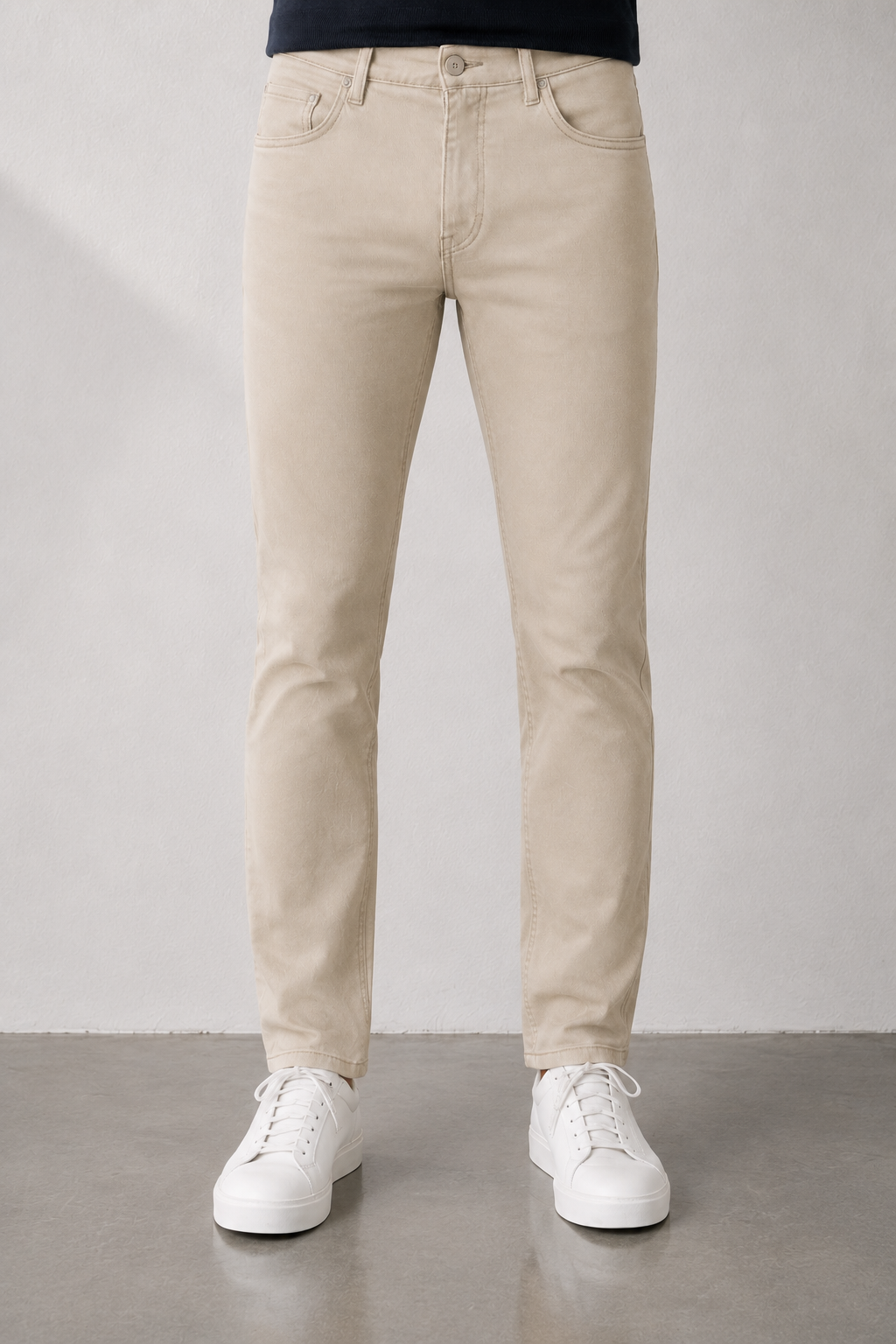 Jeans Slim Fit in Cotone|Colore:Beige
