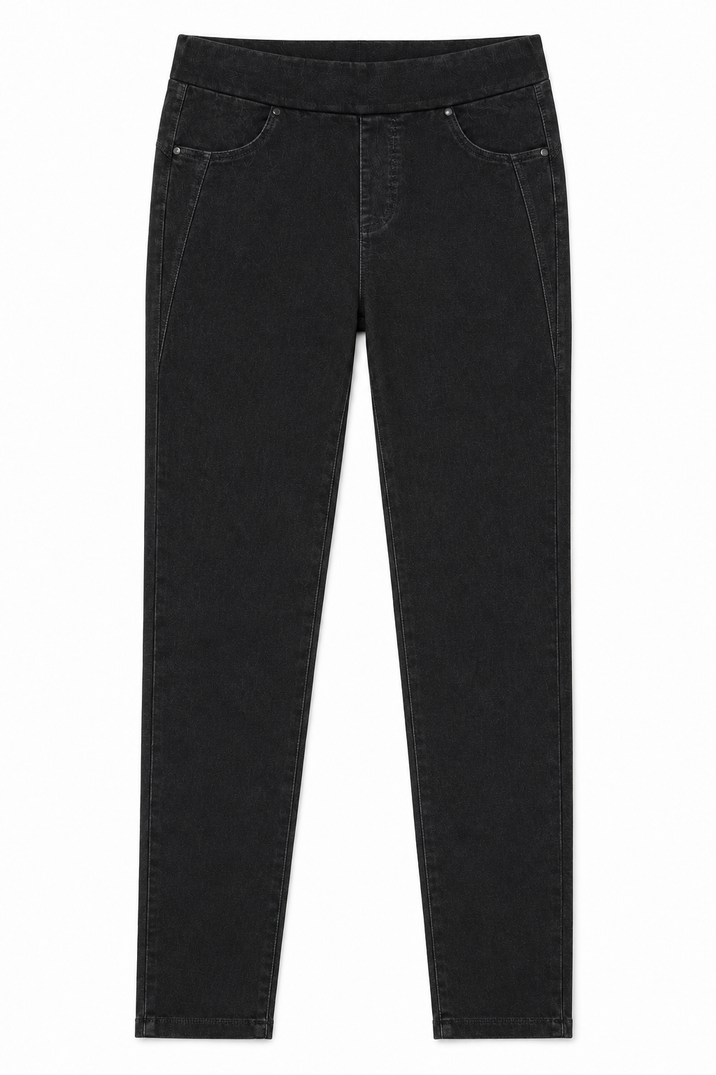 Pantaloni slim-fit  effto jeans|Colore:Nero