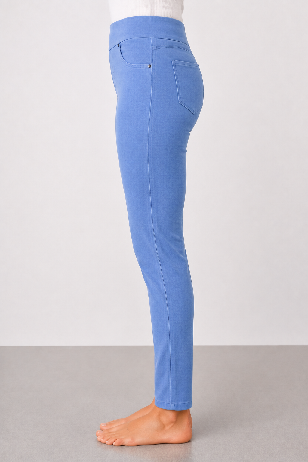 Pantaloni slim-fit  effto jeans|Colore:Blu chiaro