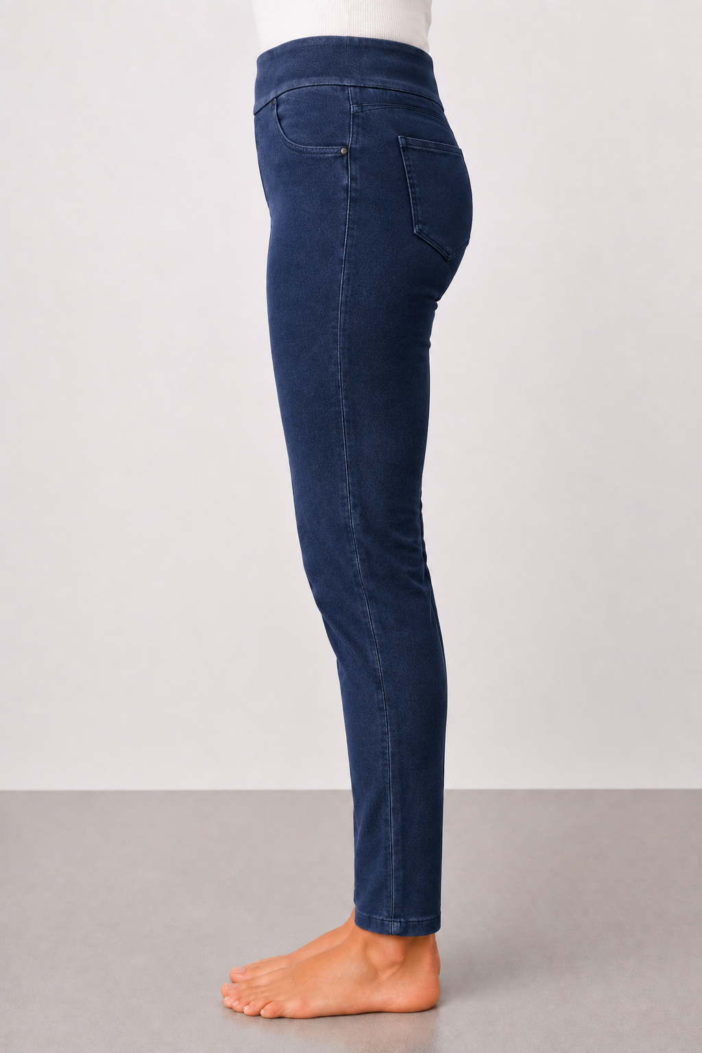 Pantaloni slim-fit  effto jeans|Colore:Blu scuro