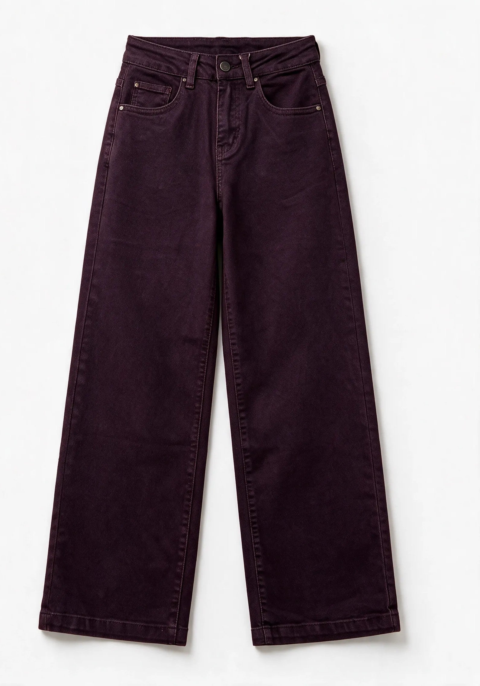 Jeans Wide Leg bordeaux|Colore:Bordeaux