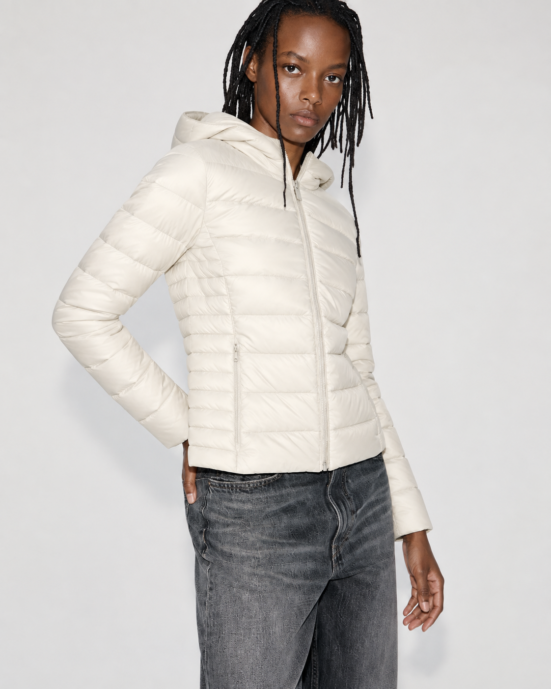 Piumino slim |Colore:Avorio