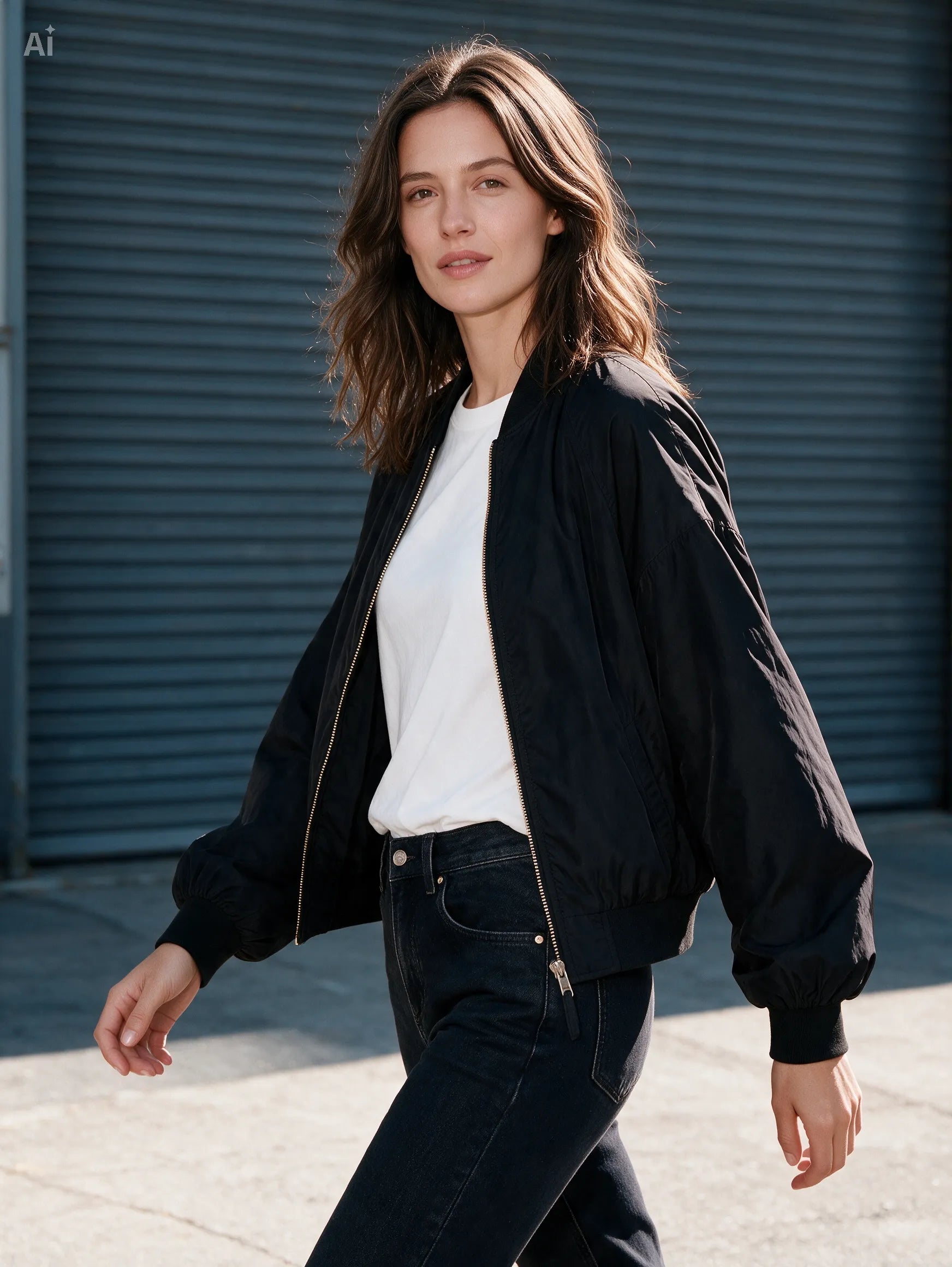 Bomber oversize|Colore:Nero