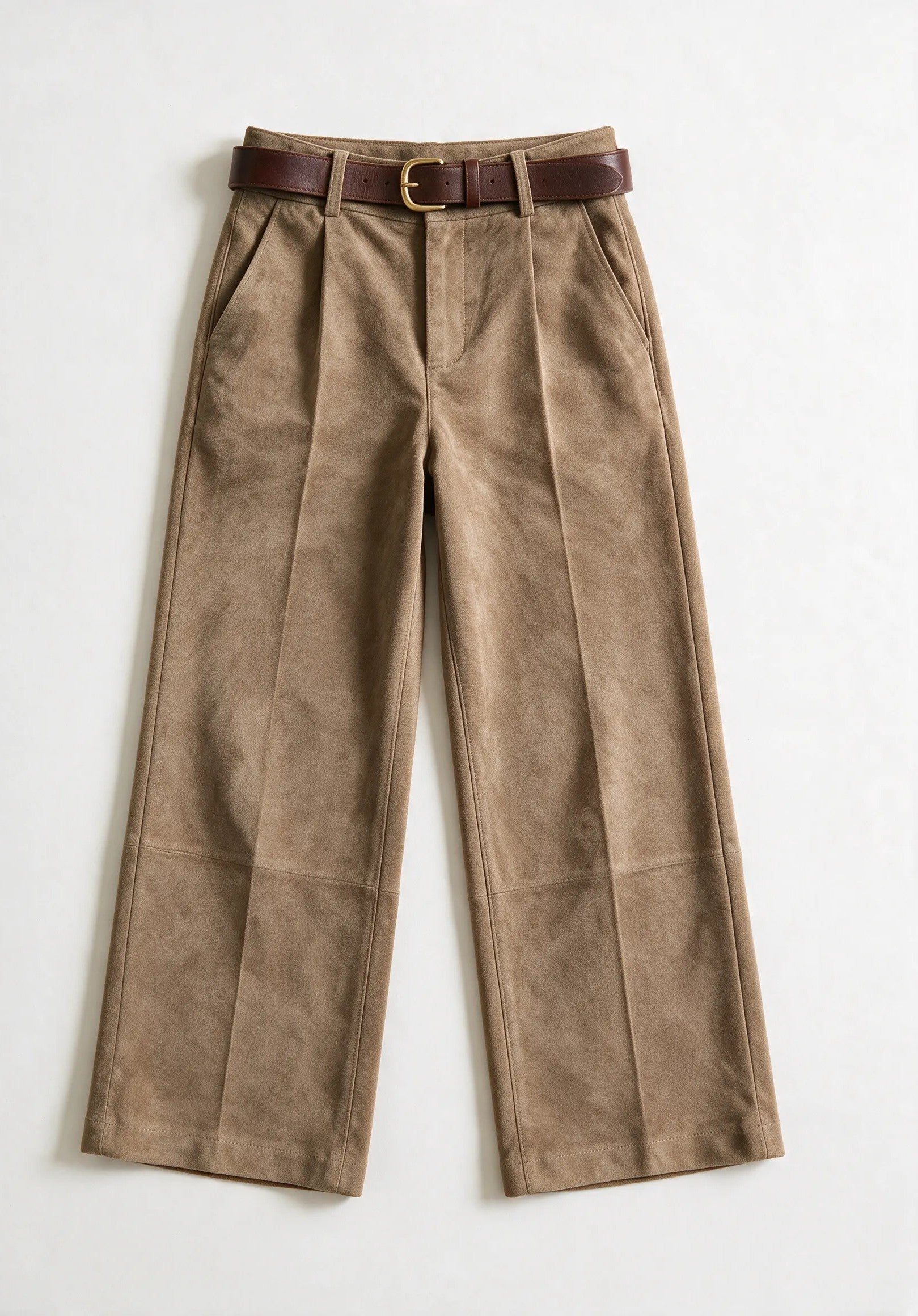 Pantalone effetto velluto |Colore:Fango