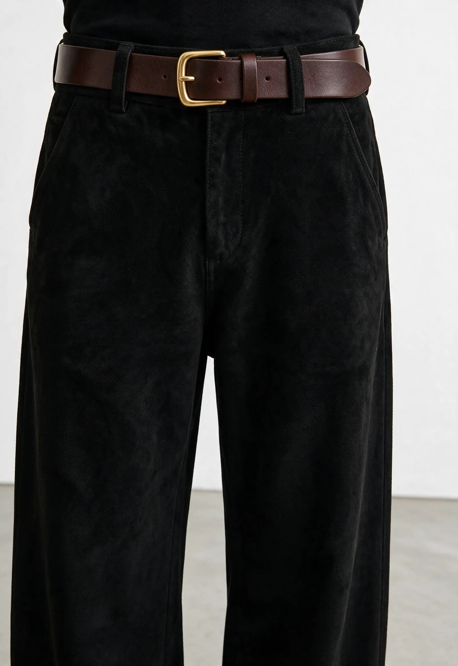 Pantalone effetto velluto |Colore:Nero