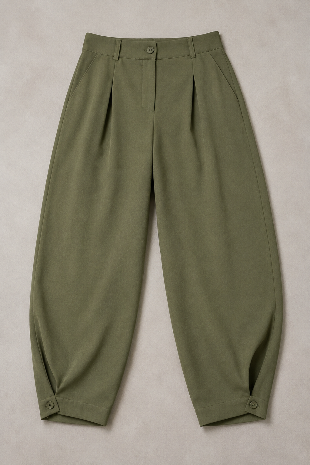Pantalone Ballone con bottine alla caviglia|Colore:Verde militare