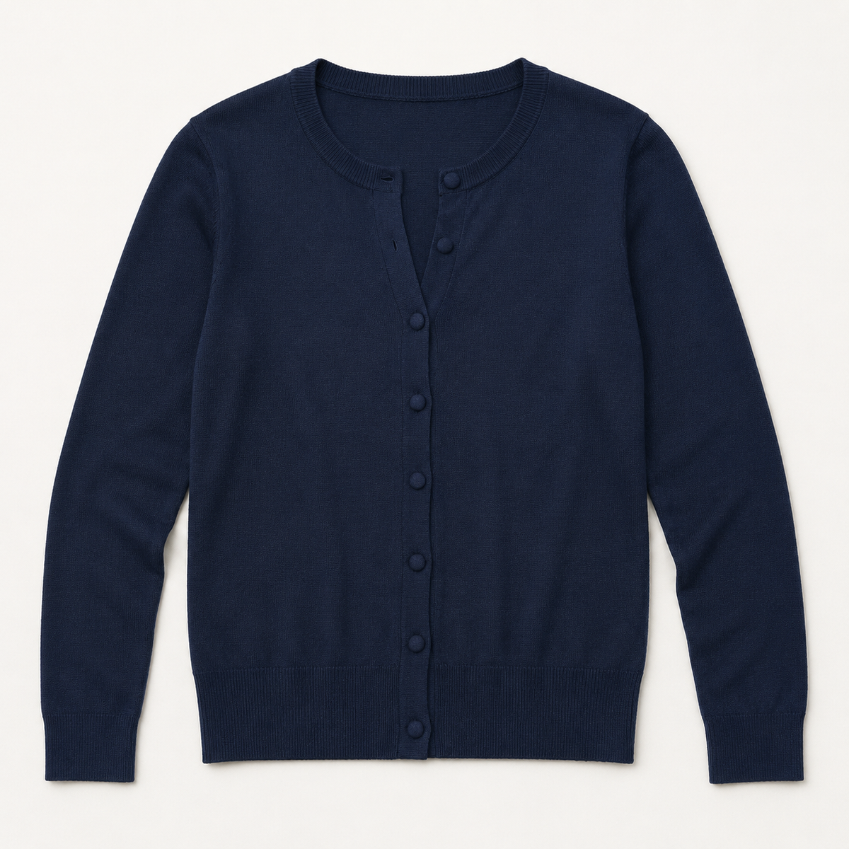 Cardigan Roma girocollo|Colore:Blu navy
