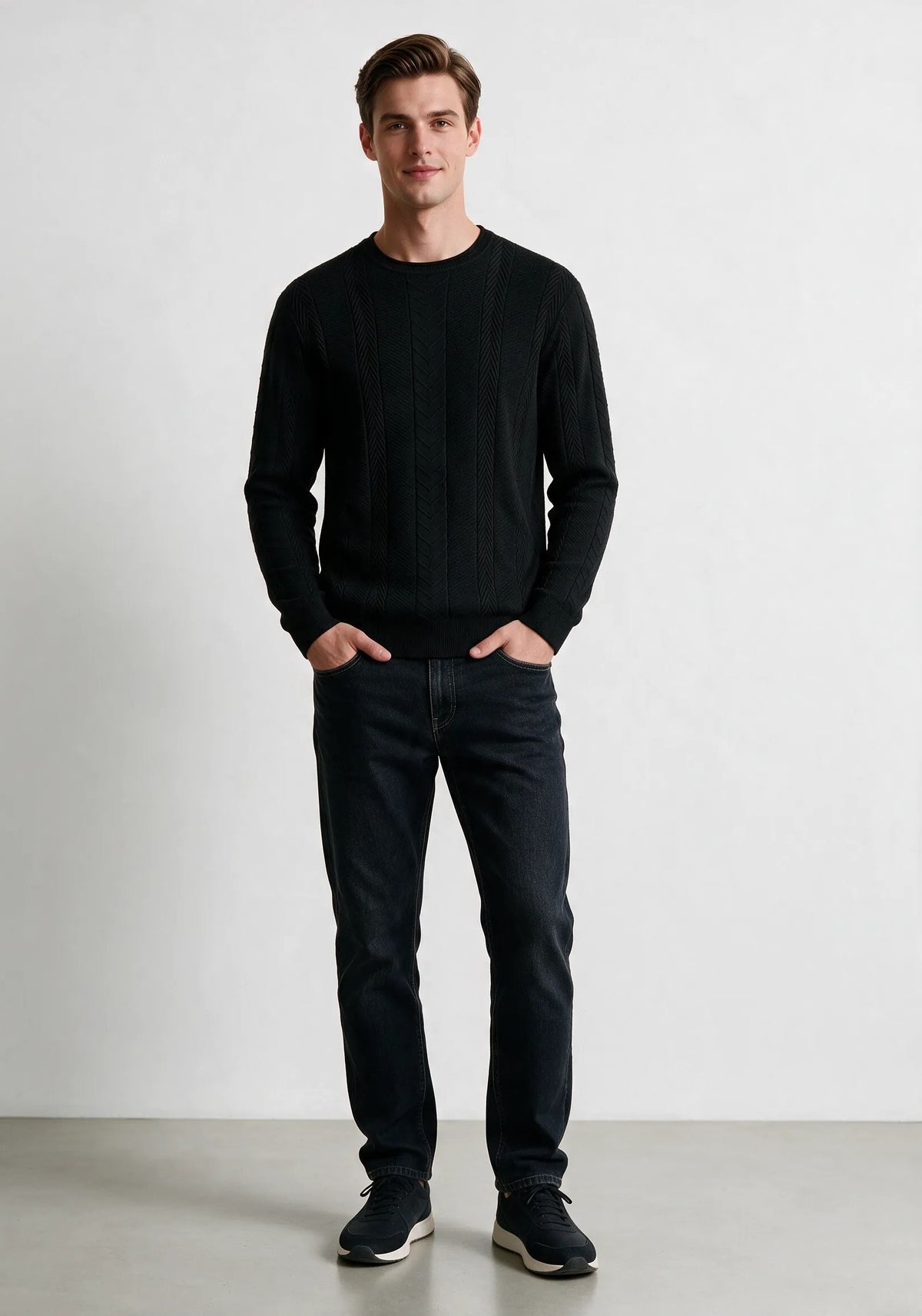 Maglia  jacquard |Colore:Black