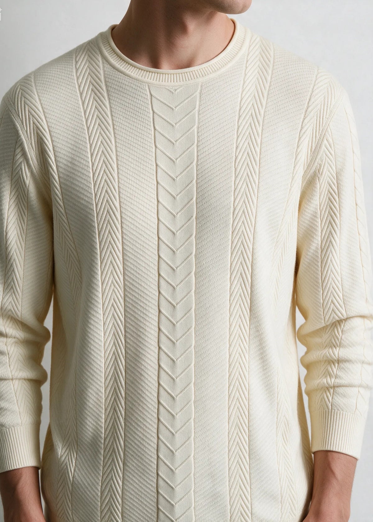 Maglia  jacquard |Colore:Ecru