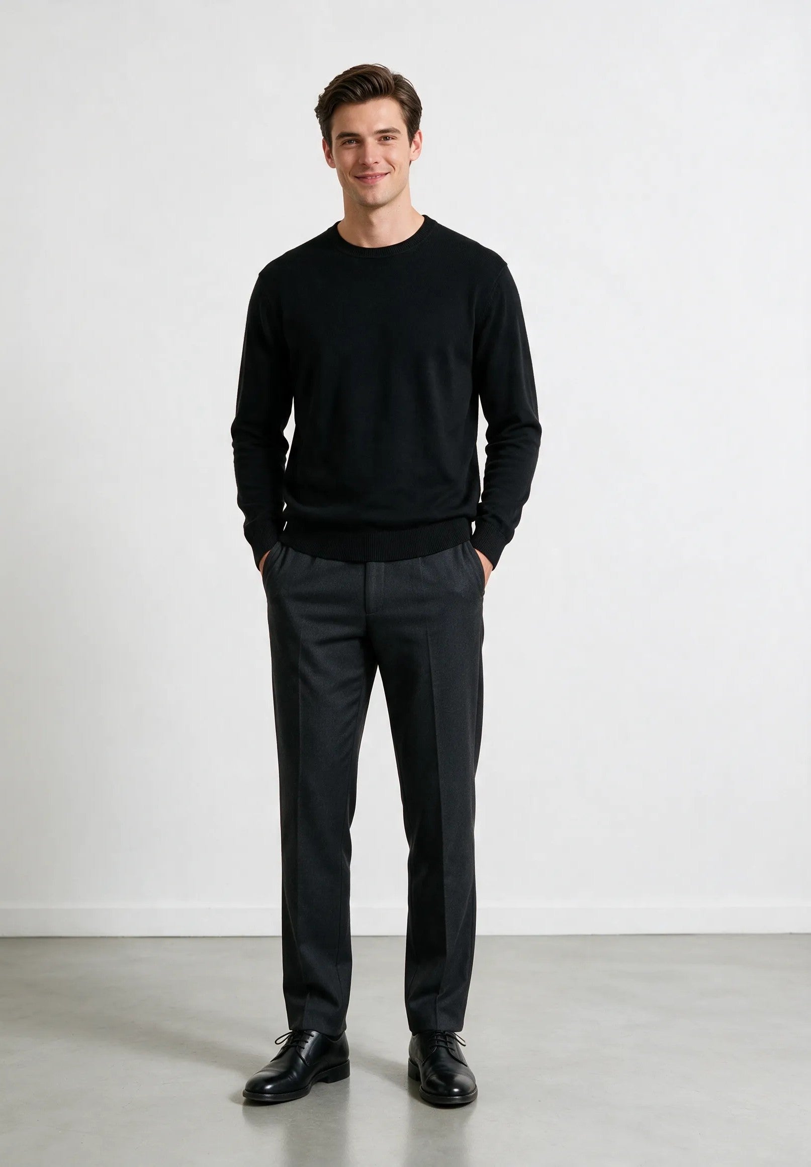Maglio collo risvoltato|Colore:Black